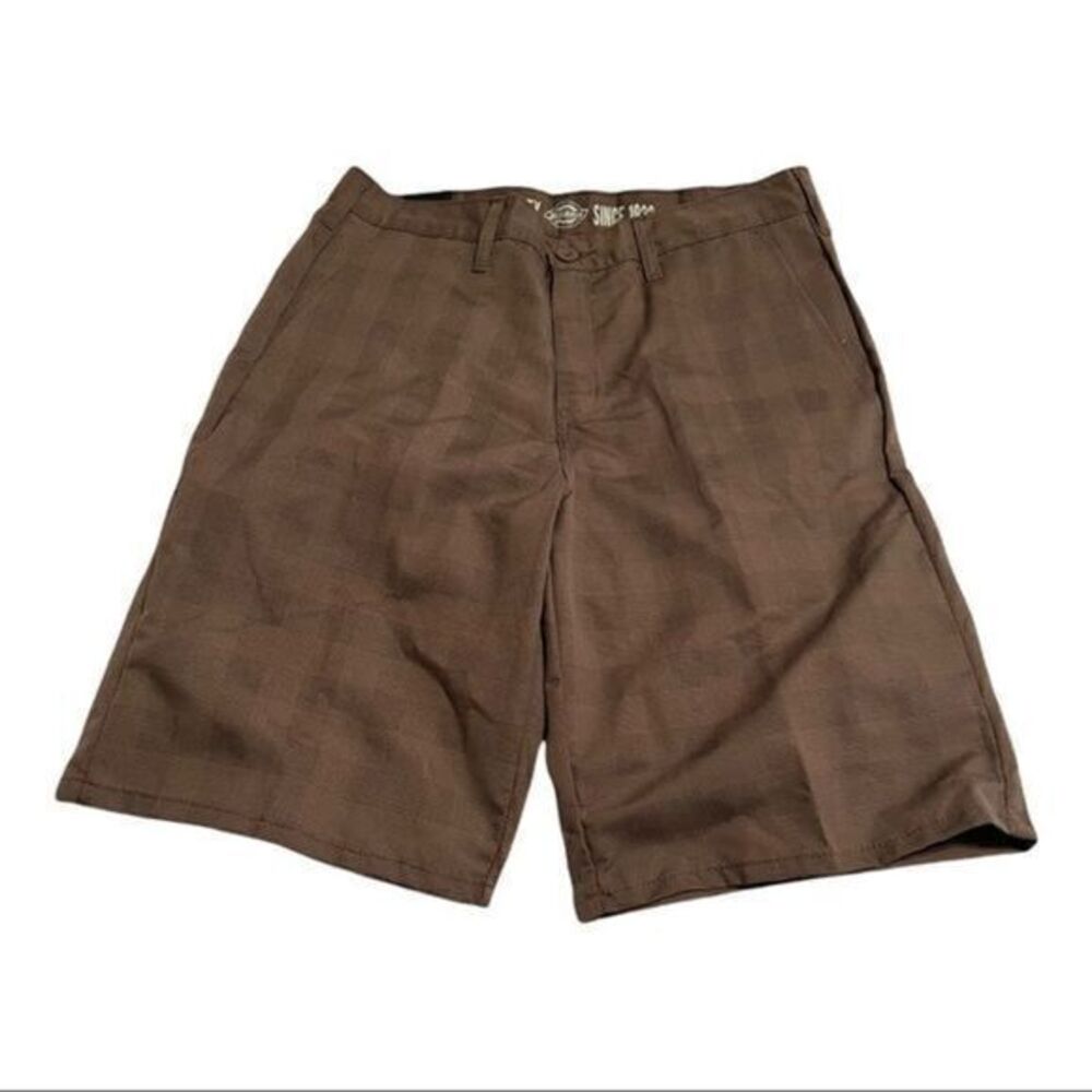 DICKIES Men's 11" Plaid Flat Front Shorts